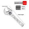 8" Adjustable Universal Wrench Tool, Multifunctional with 10" & 12" Options, Large Open End Wrench