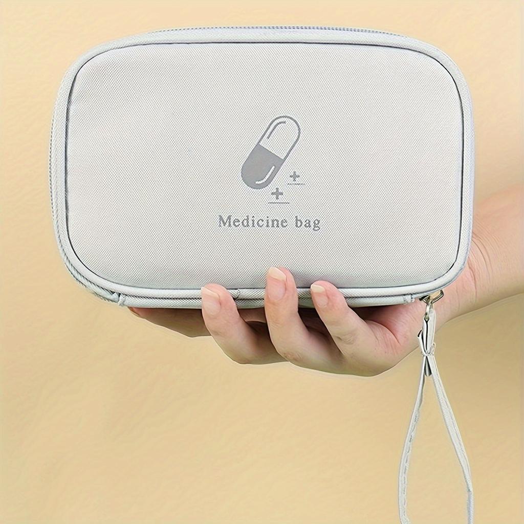1 buc. Geantă Portabilă pentru Medicamente Kit de Prim Ajutor Kituri de Urgență Medicală Organizator Geantă pentru Depozitarea Medicamentelor Pastile pentru Călătorie în Aer Liber Casă