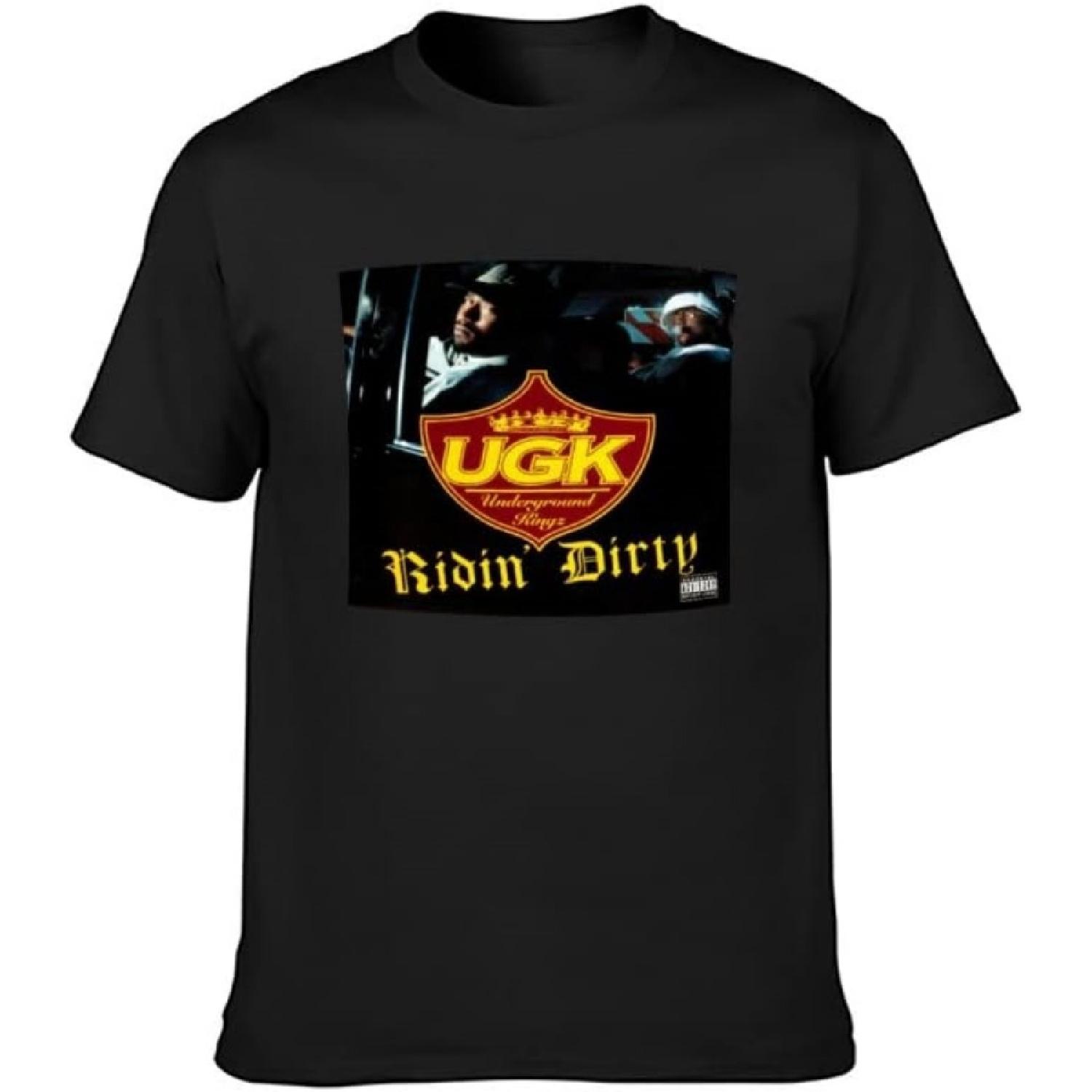 Men s UGK Ridin Dirty Vinyl Cd Cover T-Shirts Black S