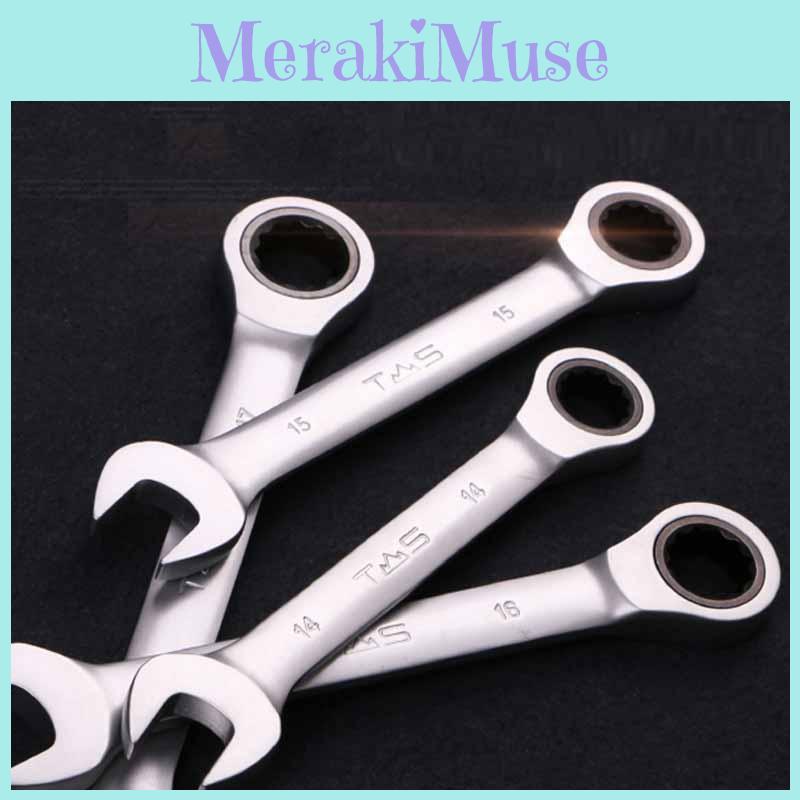 High-quality 8mm-32mm Wrench Repairment Ratchet Open Fixed Head Tool Spanner Set