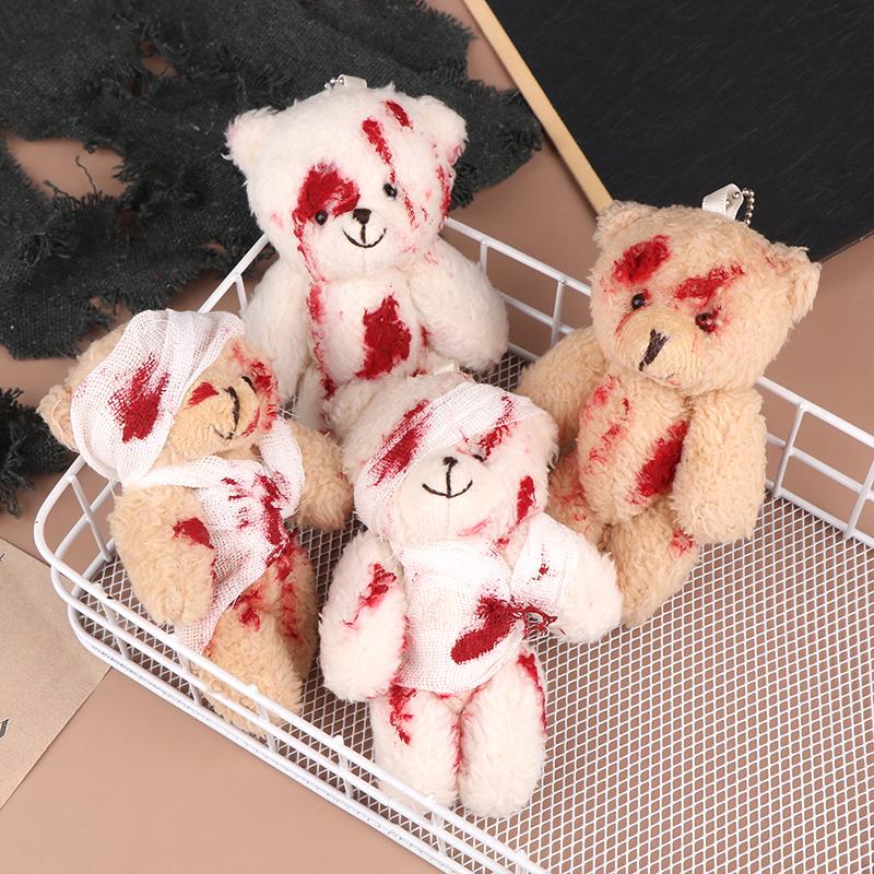

Креативный раненый медведь плюшевая кукла-медведь мягкая кукла брелок раненый медведь плюшевые игрушки рюкзак кулон подарок на Хэллоуин