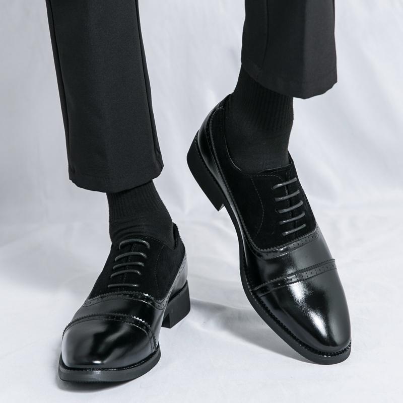 Herren Brogues Derbys Formelle Business Lederschuhe Herren Retro Stil Smoking Hochzeit Klassische Kleiderschuhe Übergröße