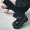 Fashion Mary Jane Shoes Women Platform Platform Platform Heel Shoes New Japan Jk Harajuku Soft Sister Big Head Shoes