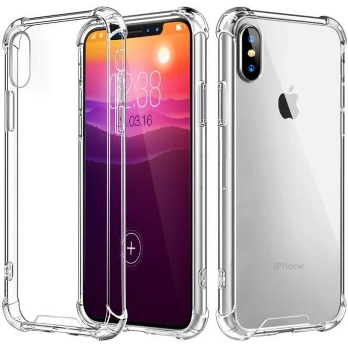 Coque iphone xr - antichoc - transparente comme cristal - tpu souple - protection complète