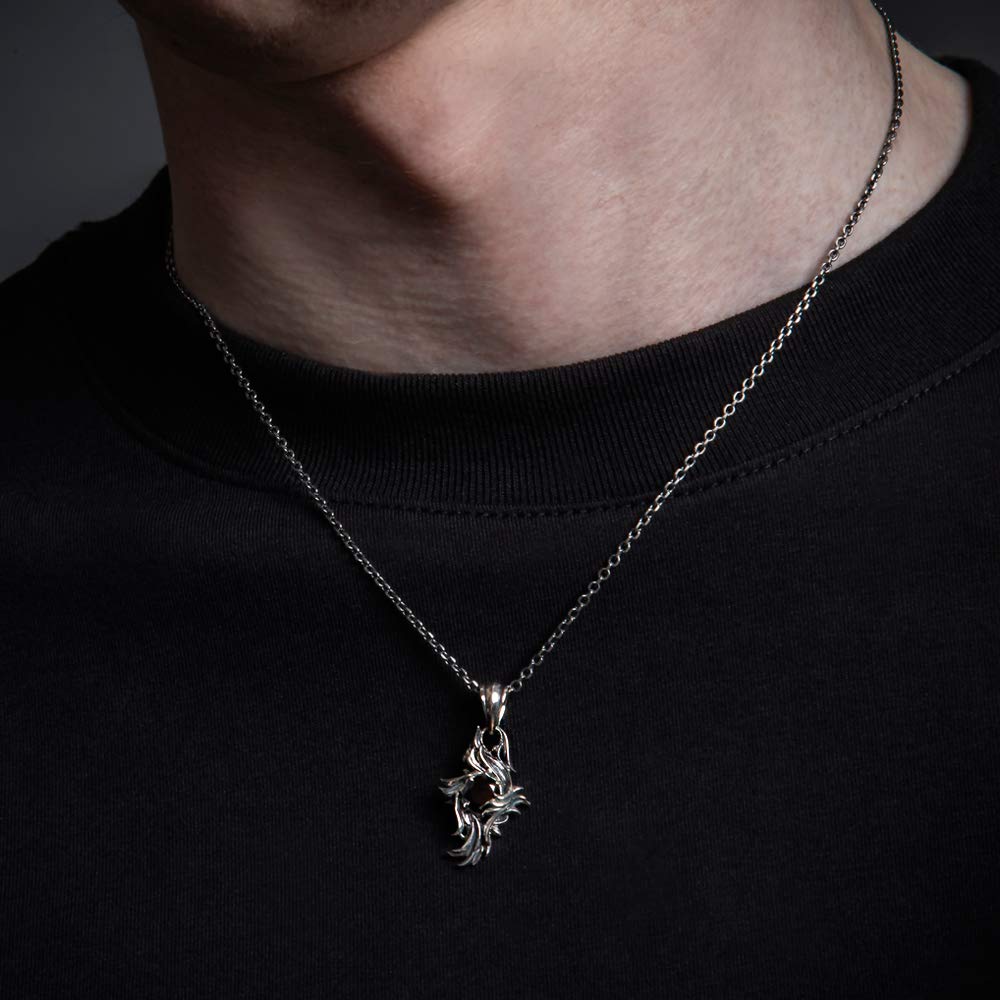 [Artemis Classic] 2020AW Collection A single-stone pendant with a dynamic, flame-like carving (chain also available) ArtemisClassic Flare Pendant BK