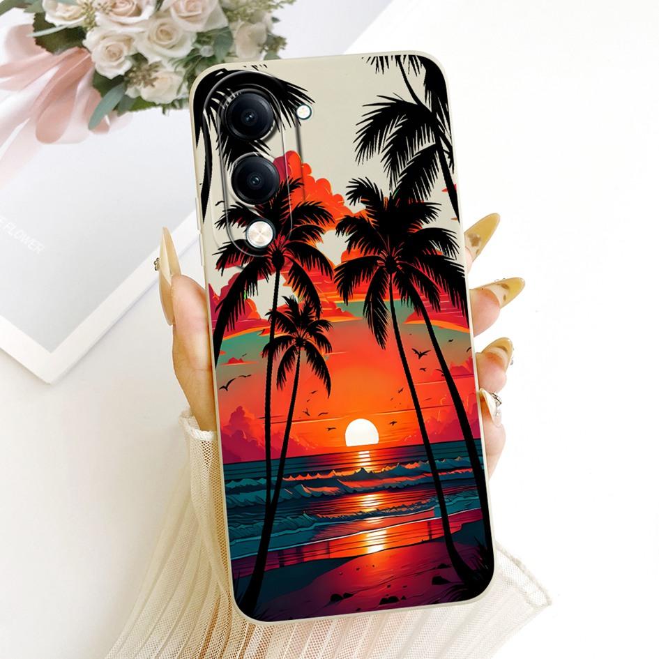Case For Vivo Y04 Y29s Y19e Y19 2025 Cover V2430 V2446 V2432 Cute Cartoon Cat Rabbit Soft Cover For Vivo T4 Lite V2509 Protector