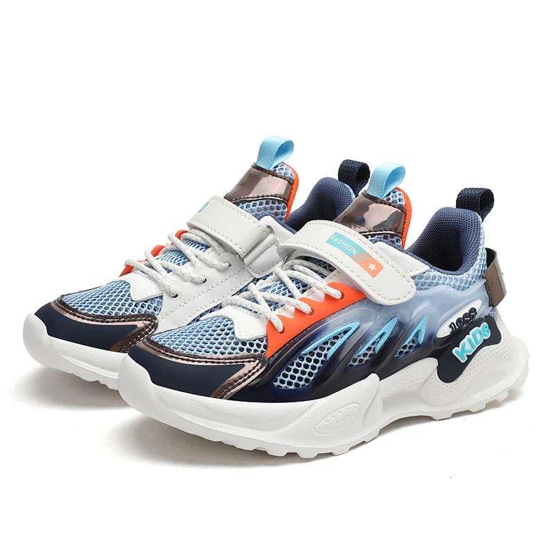 2025 Boys Light Net Shoes Air Mesh Sneakers Kids Summer Child Fashion Children Sport Tenis Footwear Baby Autumn Breathable 3-12