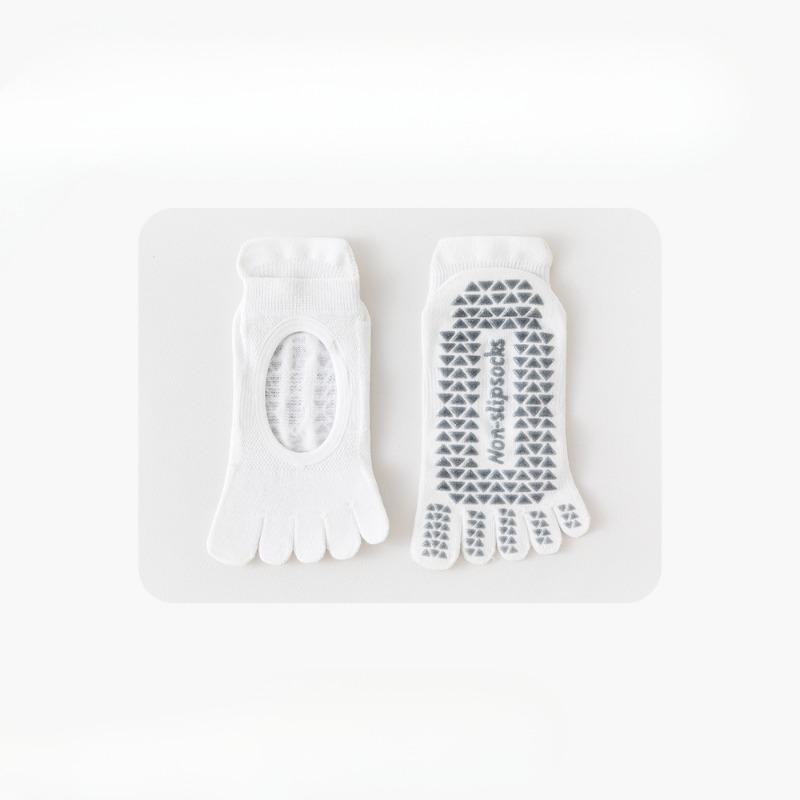 

Женские новые спортивные носки для пилатеса, профессиональные, нескользящие, дышащие, без спинки, для фитнеса в помещении 1 pair белый