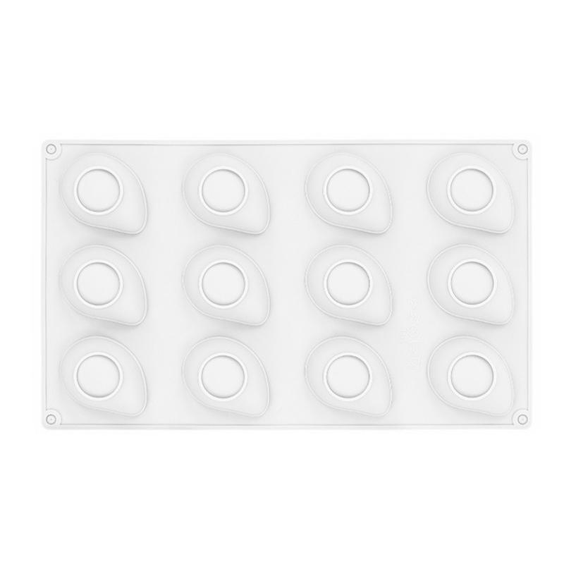 

New 6/12 Cavity Silicone Mold For Mango Mousse Cakes Fruit Shaped Silicone Mold For Chocolate Silicone Mold For French Pastries
