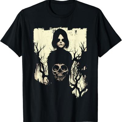 Halloween, Art Sombre Occulte, Horreur Gothique T-shirt Hommes Femmes