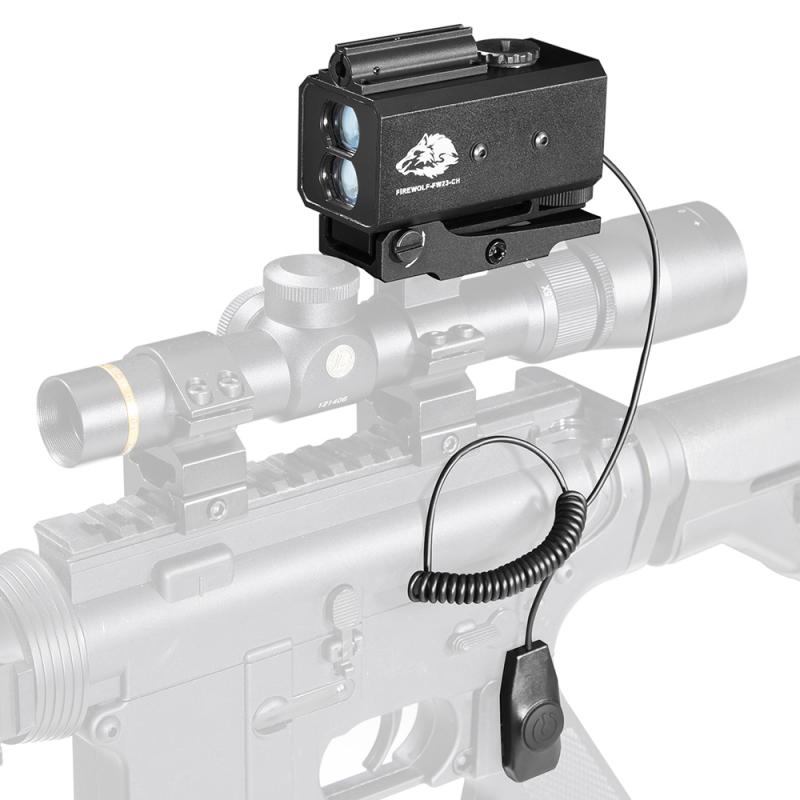 FIRE WOLF Mini Laser Infrared Scope Rangefinder For Hunting Shooting Distance Angular Velocity Meter Tactical Scope Installed