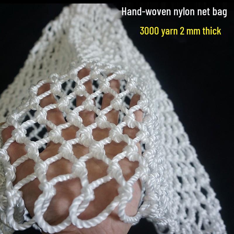 Thickened Hand-Woven 6000 Denier Nylon Fishing Landing Net Bag