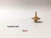 Black Walnut & Beech Wood Spinning Top Toy - Elegant Wooden Gift