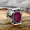 Trendy European & American Creative Retro Gemstone Rings for Men