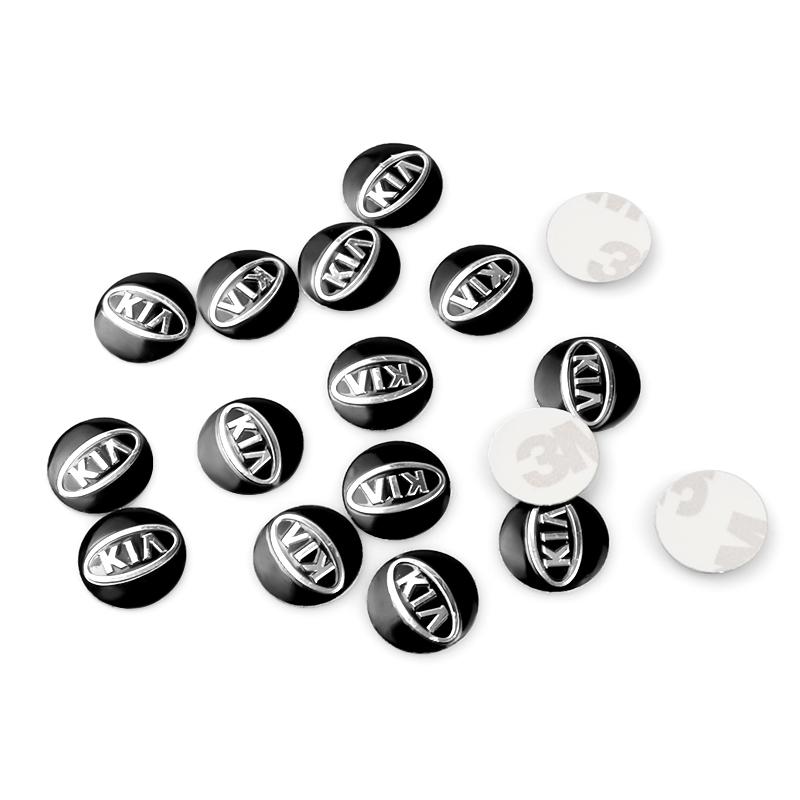 5/10Pcs Car Remote Key Sticker Aluminum Emblem Decoration Decal For Kia Rio 3 Soul Picanto EV6 Cerato Niro Forte Ceed Cadenza xmwcj44