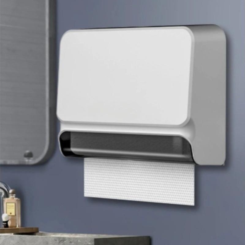 Hotelový indukční dávkovač papíru Bez vrtání Krabička na papír k otírání rukou Nástěnný dávkovač papírových kapesníků Držák papírových ručníků