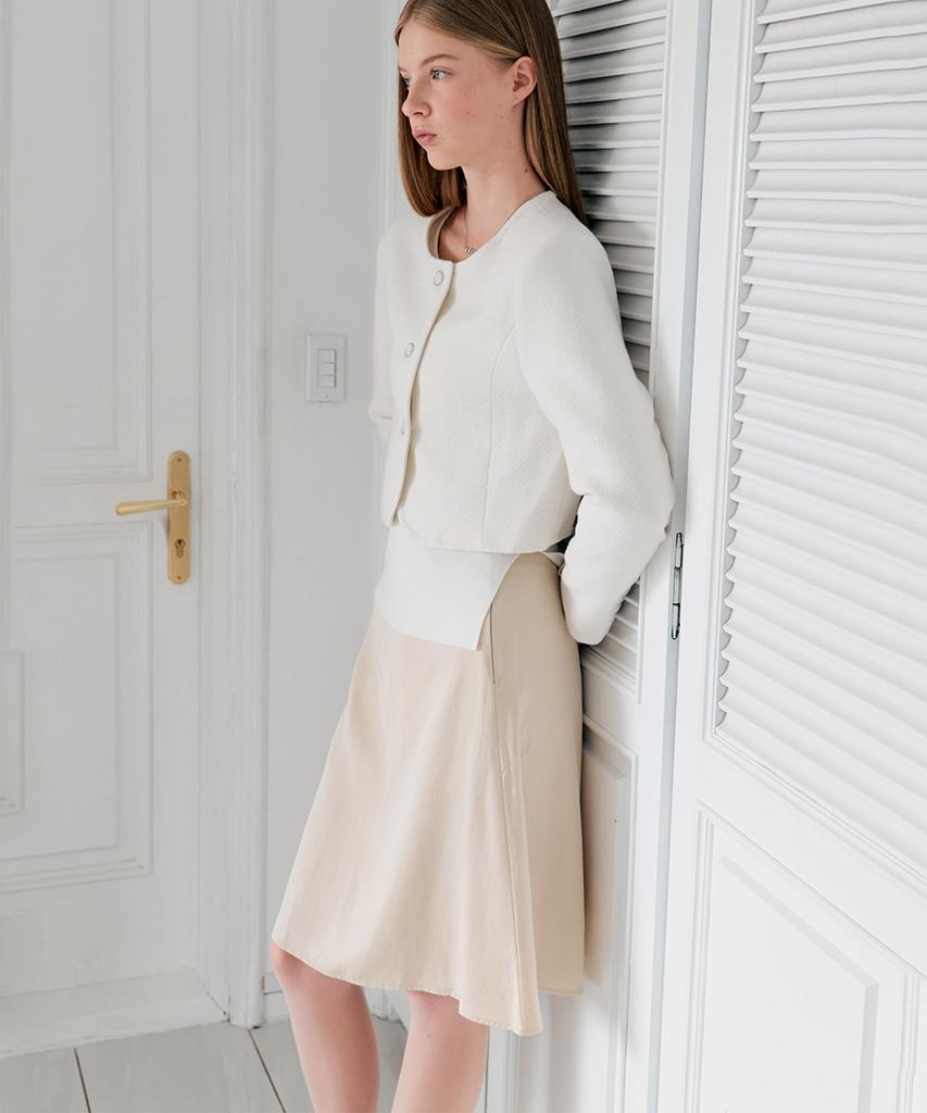 Itove Seoul Tencel Flare Midi Skirt Be
