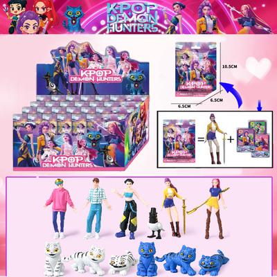 Anime Kpop Devil Hunter Blind Box Disassembly Fun Blind Bag Small Statue Peripheral Model Desktop Blind Box Decoration Gifts Toy