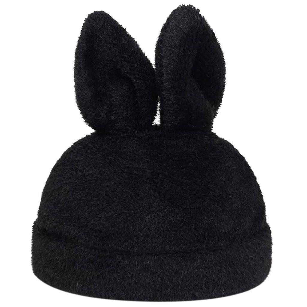 Damen Kaninchenhaar Kaninchenohren Strickmütze Paar Niedlich Winter Wärme Mütze Outdoor Freizeit Kalte Hüte Winddichte Mützen Beanie Mütze