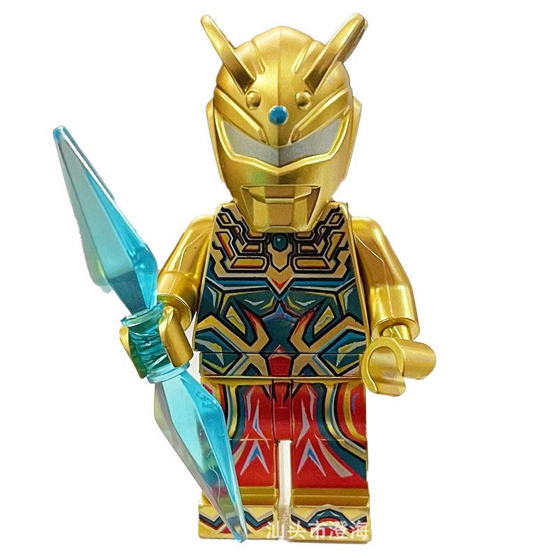 Ninja Warrior Superhero Doll With Weapon Single Building Block Assembly Toy