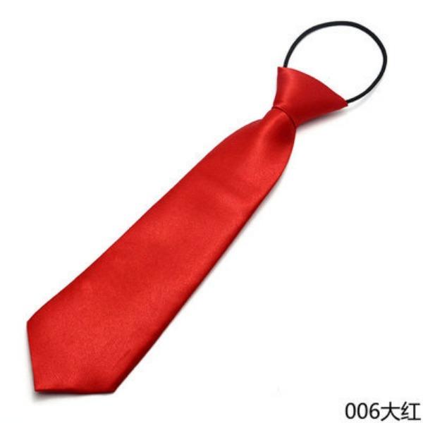 Large Quantity Production Boys And Girls Solid Color Small Tie Children'S Performance Class Uniform Adult Shirt Short Tie