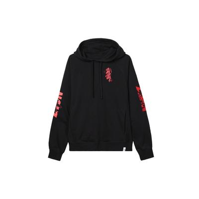 Jordan Bluza z kapturem typu pulower z nadrukiem z długim rękawem Męska bluza czarna DV5626-010