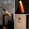 E26 Edison Bulb, LED Bulb, Modern (Tube Gold), Nostalgia, 10W Equivalent, 2000K, Dimmable, Warm White, Bare Edison Bulb, Retro Lighting, Dimmable