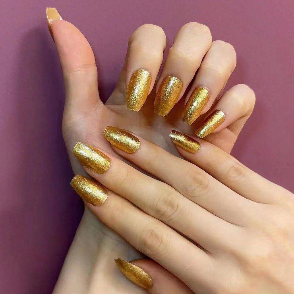 Pegatinas Desmontables para Uñas Estilo Europeo y Americano - Uñas Postizas Simples y Llevables