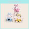 Ear Rompers Lop Cartoon Plush Keychain Healing Doll Bag Decoration Daily Use