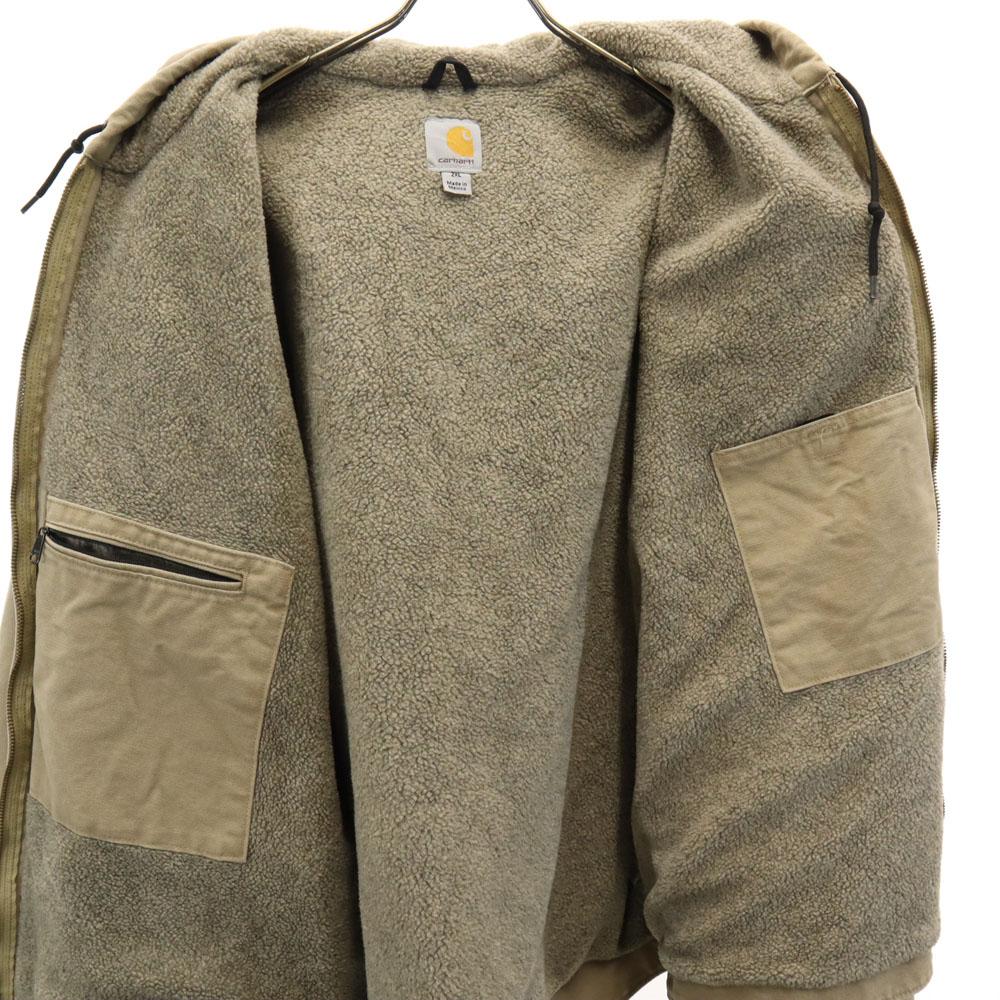 Carhartt Active Jacket 2XL beige Boa lining, big size Men's Used