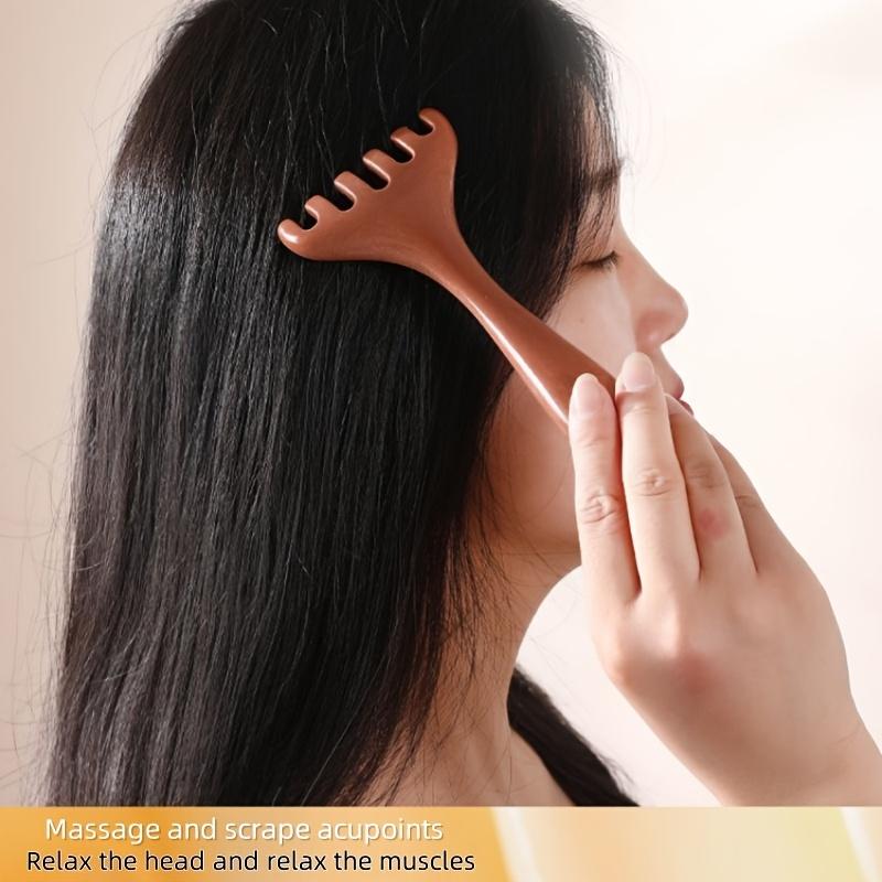 2pcs Dual-Purpose Antler Massage Combs Designed for Meridian Stimulation And Scalp Help to Alleviate And Enhance Sleep Quality