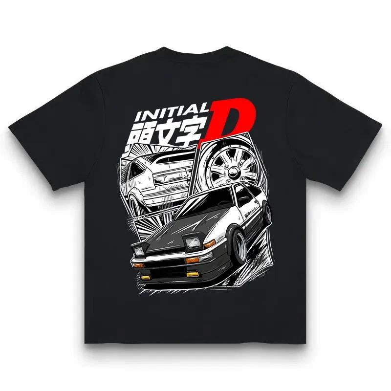Initial D Drift Car Graphic Tee Streetwear Outfits Men S
