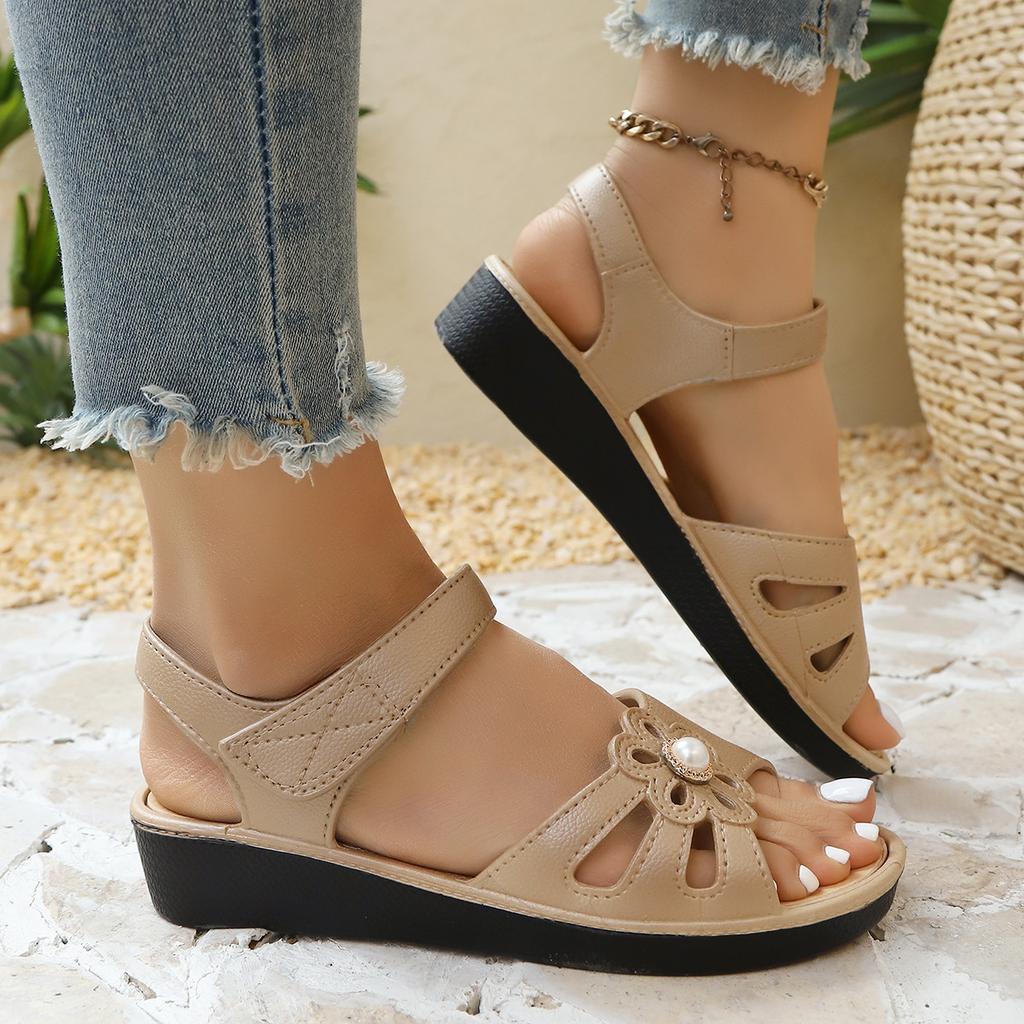 Freizeitschuhe, Sommerschuhe für Damen, Sandalen, Rutschfeste Schuhe, Atmungsaktiv und Leicht, Verschleißfeste Hausschuhe