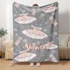 Custom Name Ballet Theme Printed Blanket - Perfect for Couch, Bed, Travel & Outdoor Use | Machine Washable, Cozy & Durable.