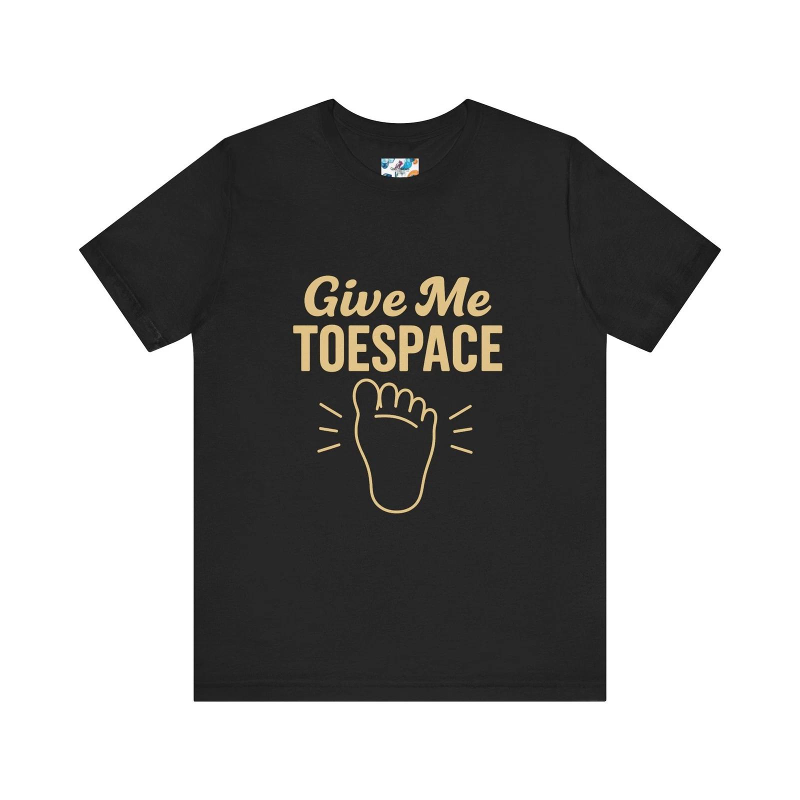 Barefoot Wellness Tee –  Give Me Toe Space  Funny Alignment Shirt S