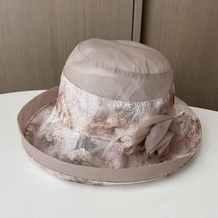 Summer new anti-ultraviolet sun hat fashionable versatile beach basin hat women's sun protection breathable cool hat tide