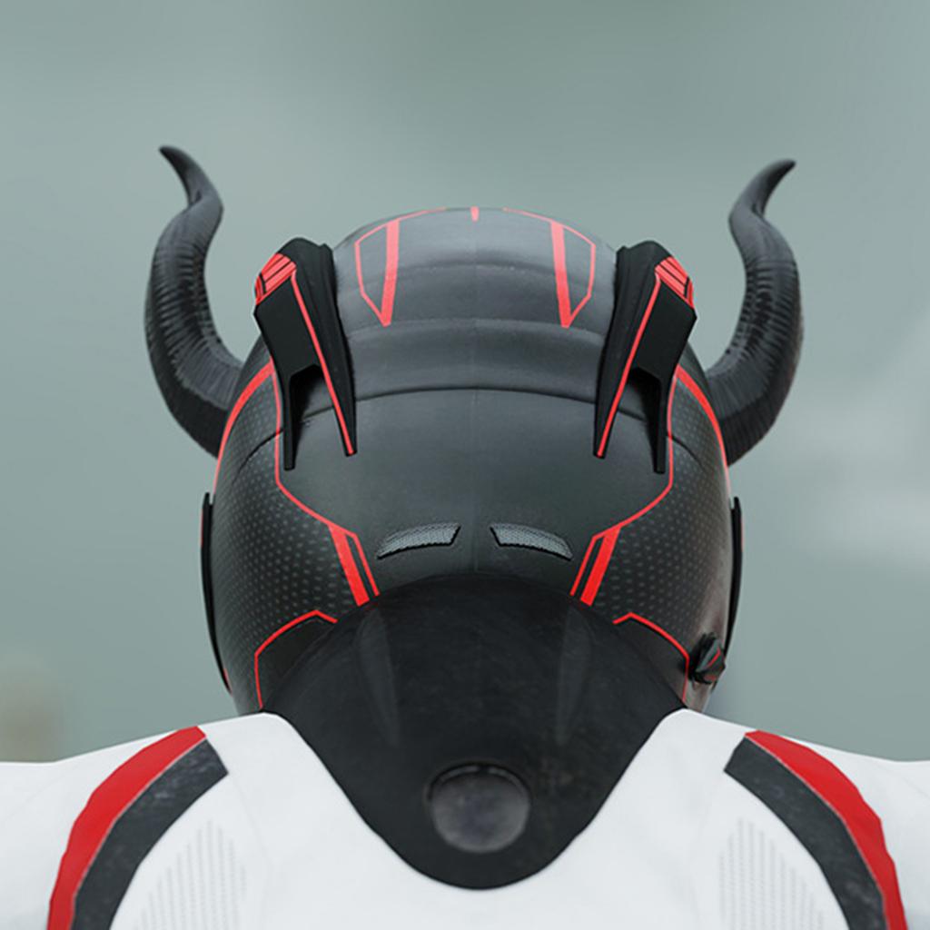 1 Pair Motorcycle Helmet Devil Horns Motorcycle Accessories ABS Plastic Red Blue Black for Bike Helmets Decorations