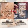 5 Tier Jewelry Organizer, Rotatable Hair Ribbon Box Earring Holder Organizer, Transparent Hair Accessories Storage Tray with Lid