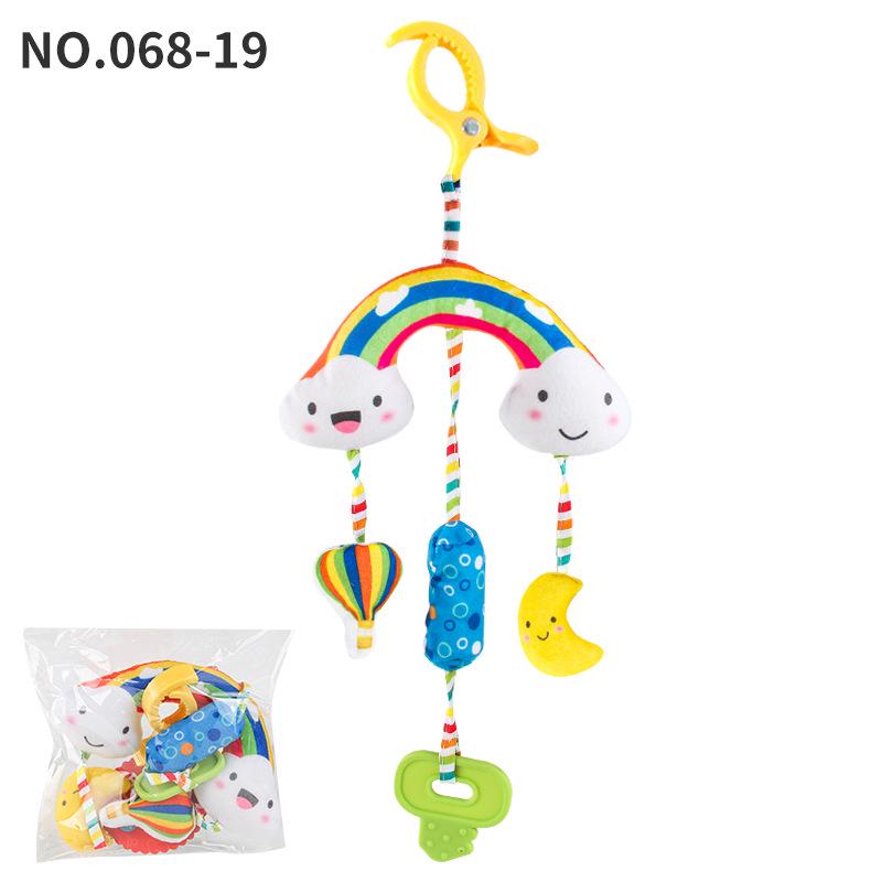 

Crab Pull-String Stroller Mobile: Newborn Baby Soothing Rattle Toy