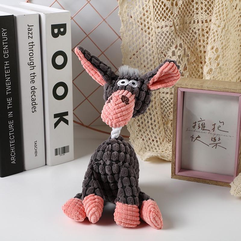 Durable Plush Donkey Dog Toy Interactive And Fun For Your Pet Wholesale Available