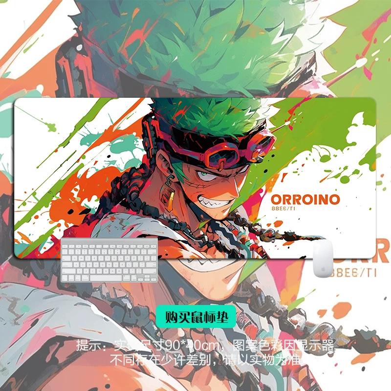 Shounen Anime ONE PIECE Leather Mouse Pad Oversized Anime E-sports Game Table Mat Notebook Keyboard Non-slip Waterproof Mouse Pad Office Desktop Pad