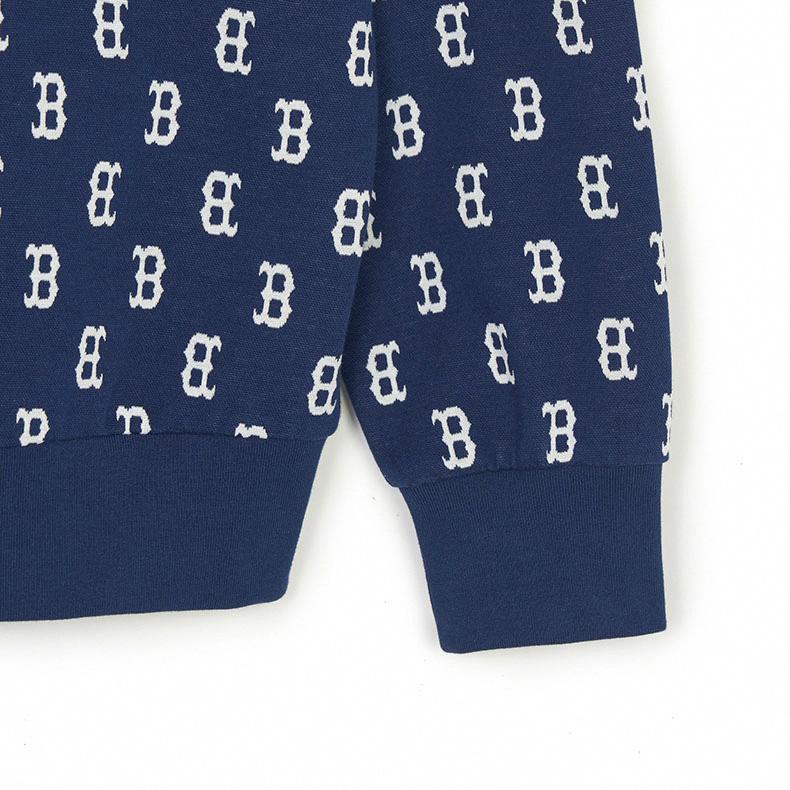 MLB Monogram Series Boston Red Sox Vintage Crewneck Sweatshirt Unisex sweatshirt Navy-Blue 3AMTM0241-43NYS