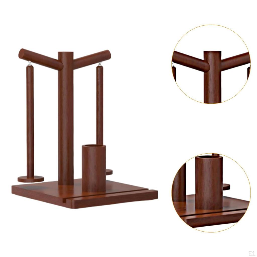 Garnhalter aus Holz mit Häkelaufbewahrung und Handyhalterung, Geschenk für Häkler und Strickliebhaber,