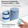 2/3Pcs Leak Free Vial Storage Inserts Reusable 3ml Vial Size Food Jar Inserts Easy To Clean and Reusable 32oz Jar Capacity