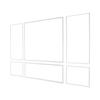 Wall Molding 3 Pack, Wainscoting Panels Kit, Lightweight Paintable Polystyrene, Easy To Install Accent Wall Trim for Interior Décor Living Room,