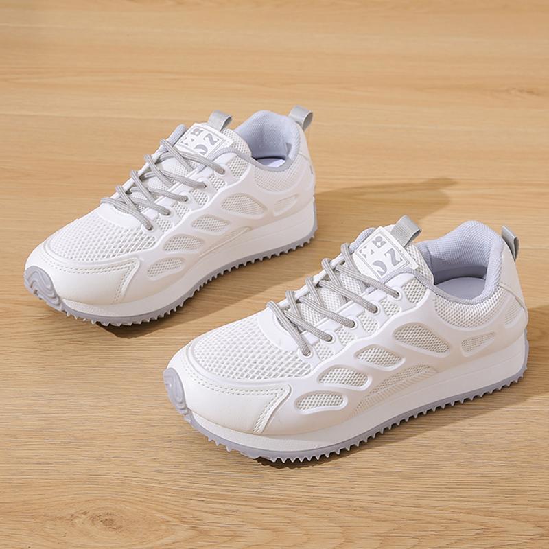 

Fashion 2025 New Breathable Mesh Sneakers Woman Shoes Autumn Lace Up Platform Sneakers Women Comfort Thick Bottom Sports Shoes Female 41 серый