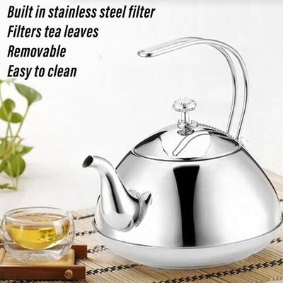 Stainless Steel Stainless Steel Tea Pots 1.5L Capacity Stainless Steel Tea Kettle  Home Kitchen