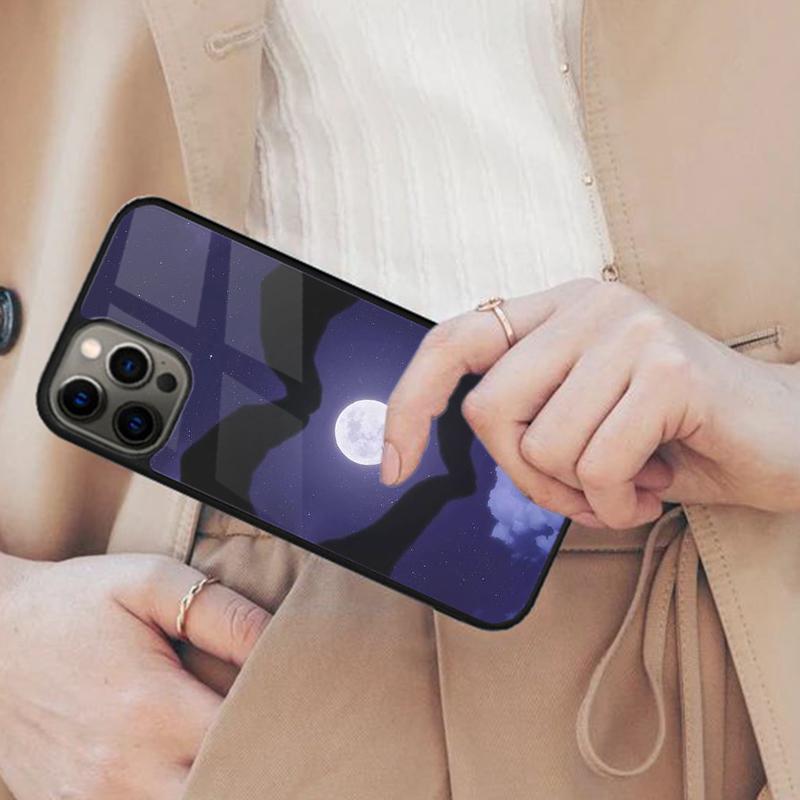 

Hand Holding Moon Finger Heart Magnetic Phone Case For APPLE iPhone 17 Air 16 14 13 12 Pro Max 15 Plus Wireless MagSafe Cover iPhone 14