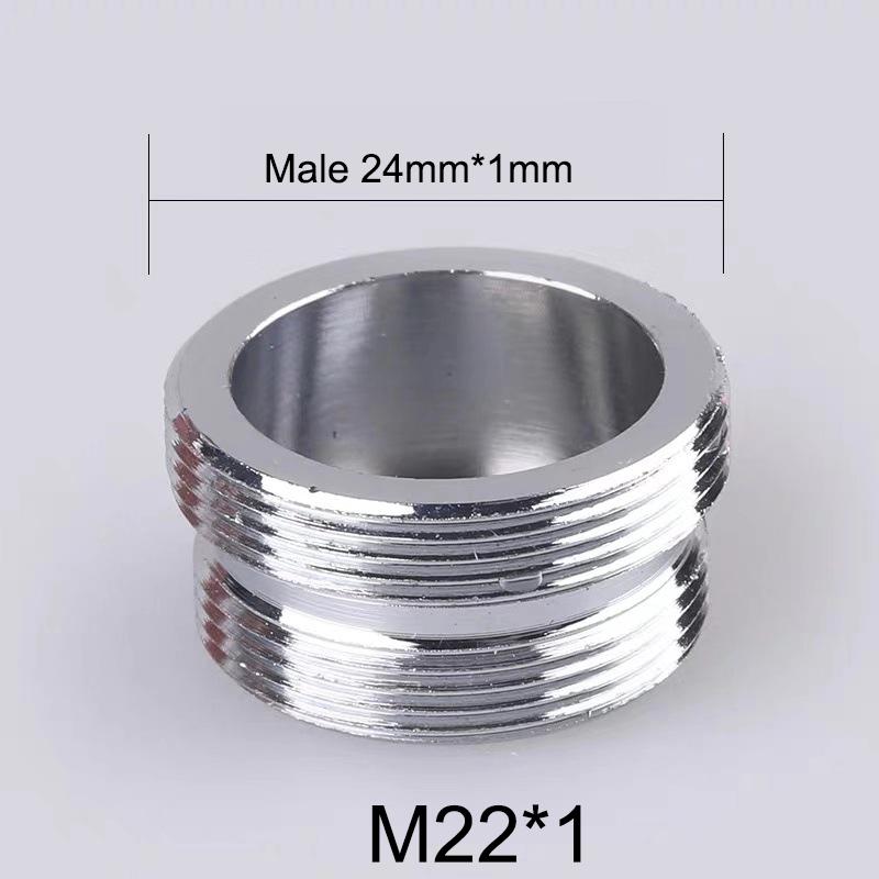 2Pcs M22 Change To 16 18 20 22 24 26 28 30 32mm Male Female Faucet Adapter Kitchen Bathroom Brass Water Tape Joint