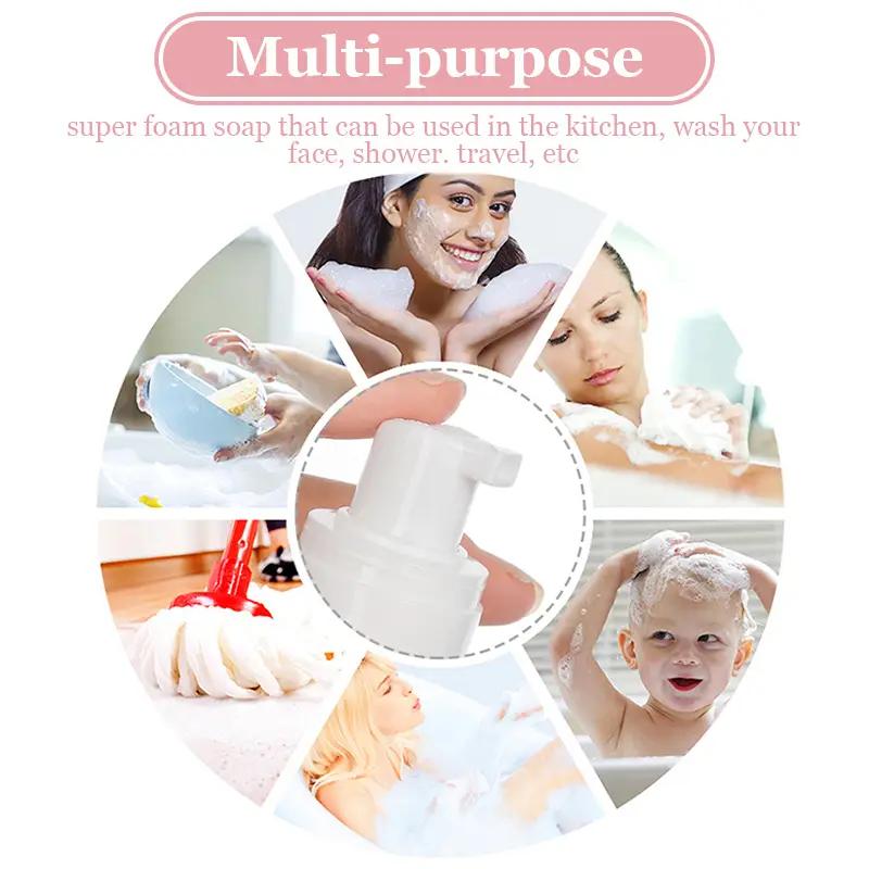 2/1 Stück Schaumpumpe Flasche Leer Plastik Mousse Spender für Gesichtsreiniger Seife Nachfüllbar Reise Shampoo Behälter 30-100ml